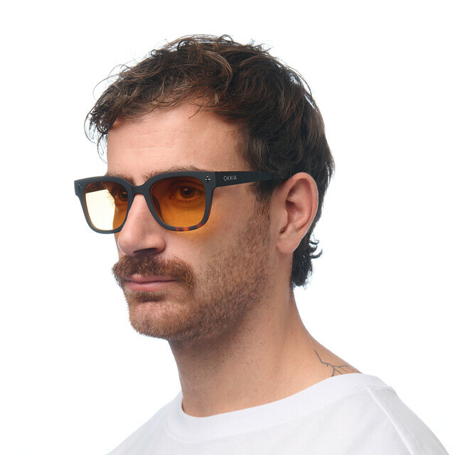 OKKIA Sol Giovanni   havana black (lentes amarillas)