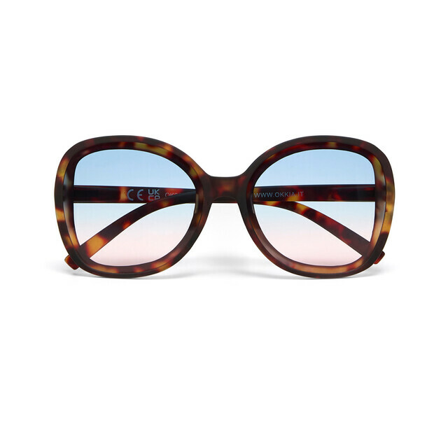 OKKIA Sun Anna   classic havana (blue/pink lenses)