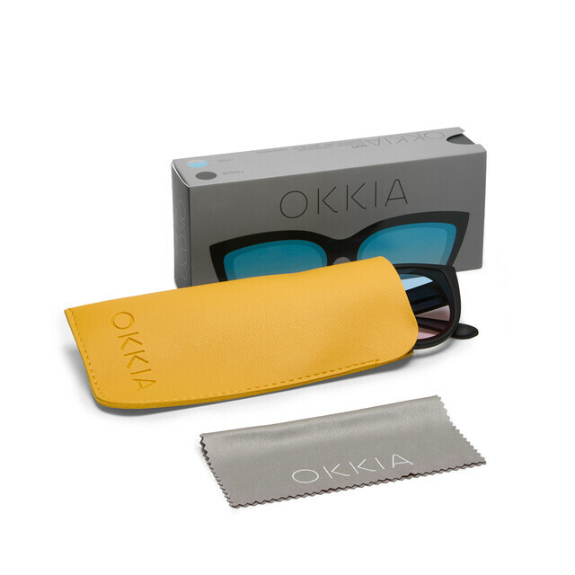 OKKIA Sun Silvia   black (blue/pink lenses)