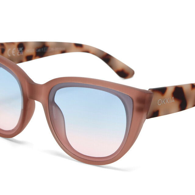 OKKIA Sun Silvia   pink havana (blue/pink lenses)