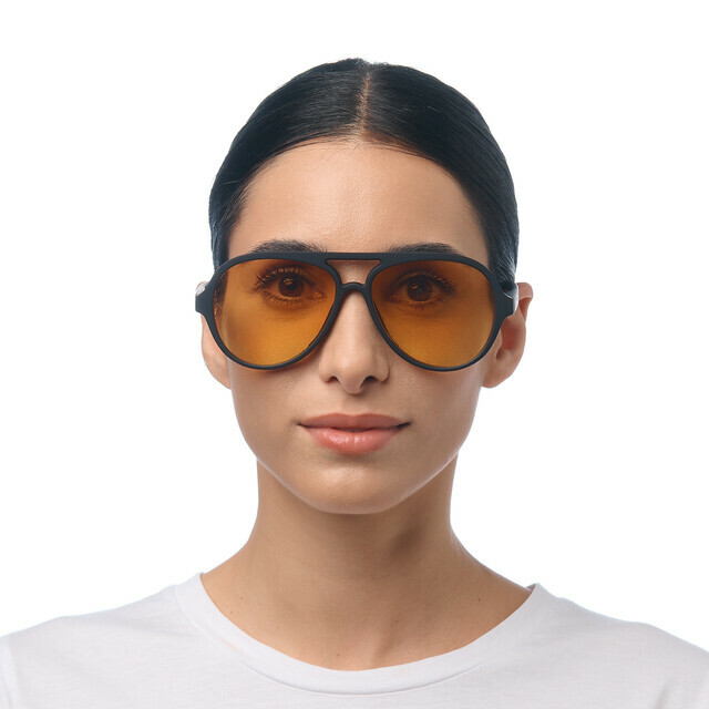 OKKIA Sol Alessio   negro (lentes amarillas)