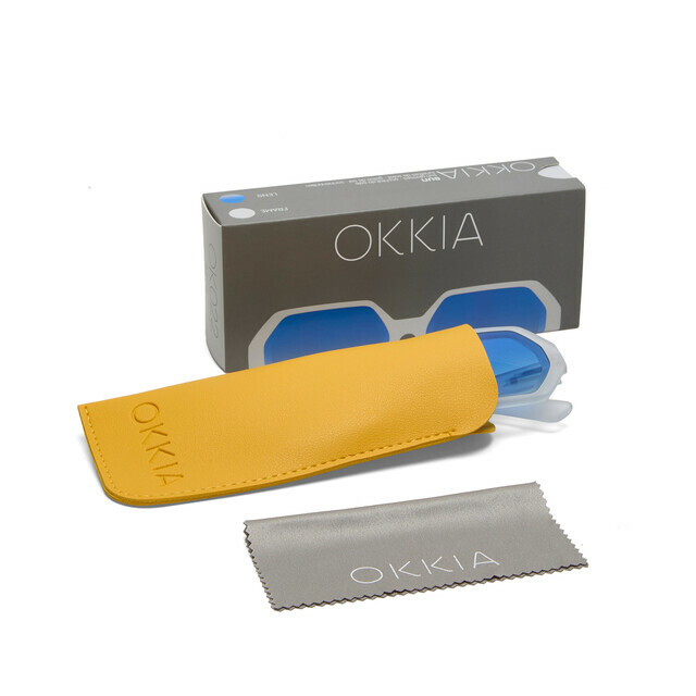 OKKIA Sole Andrea   clear (lenti dark blu)