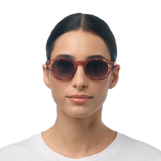 OKKIA Sole Milano   sahara havana (lenti verdi)