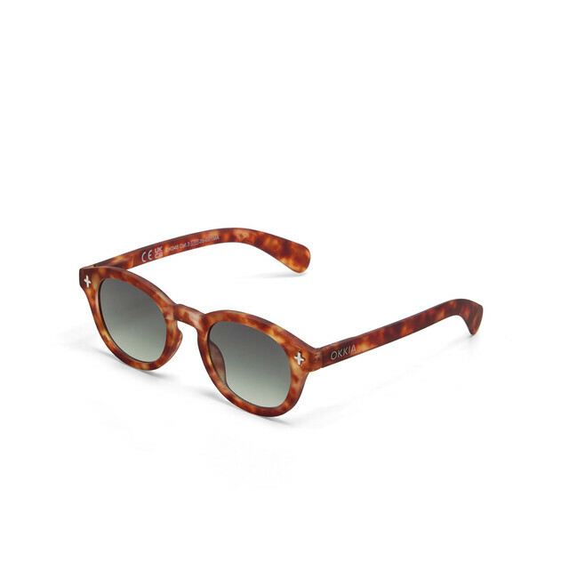 OKKIA Sole Milano   sahara havana (lenti verdi)