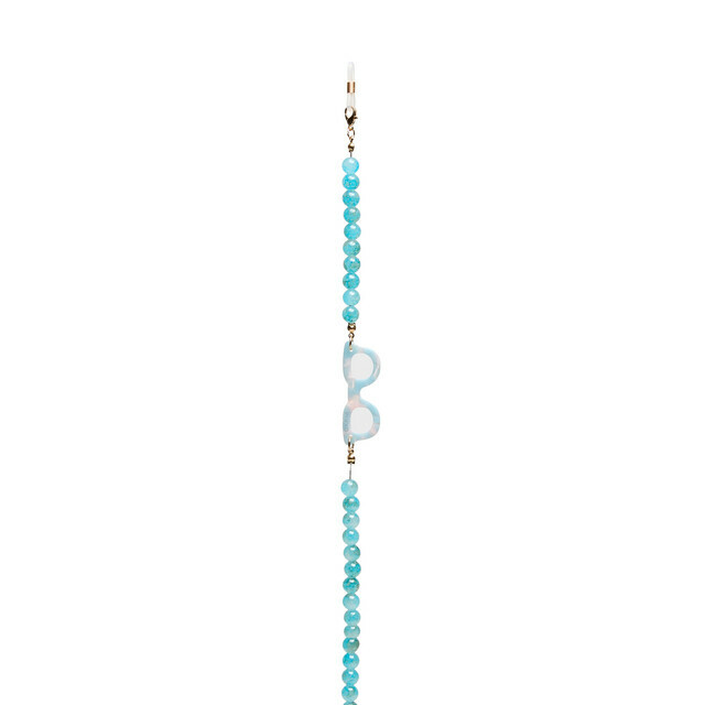 OKKIA Accessories SPHÈRE COLORÉES Glasses chains aquamarine