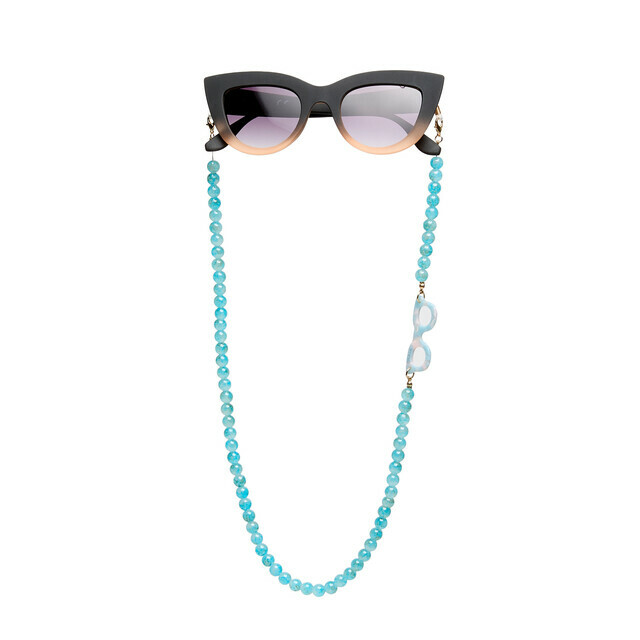 OKKIA Accessories SPHÈRE COLORÉES Glasses chains aquamarine