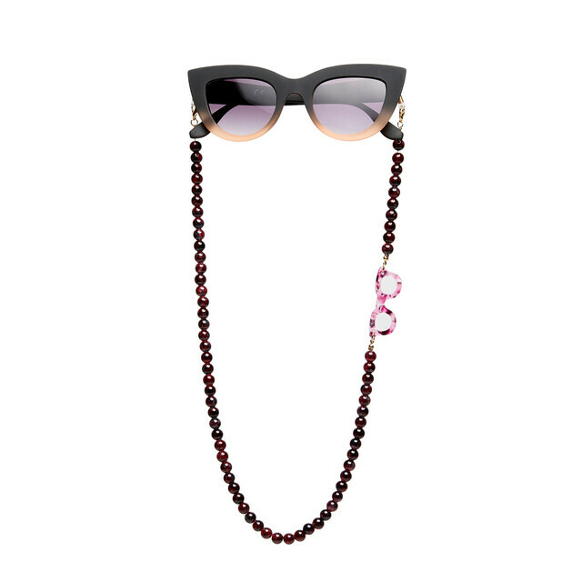 OKKIA Accessories SPHÈRE COLORÉES Glasses chains chocolate opal