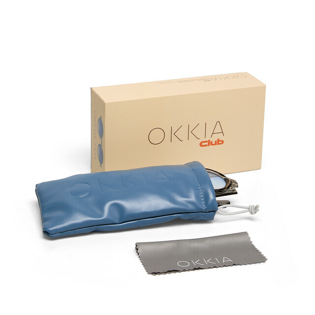 OKKIA Sole ALICUDI OKKIA CLUB translucent smoke (lenti blu)