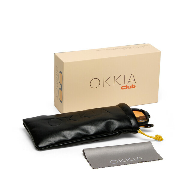OKKIA Sole STROMBOLI OKKIA CLUB nero (lenti gialle)