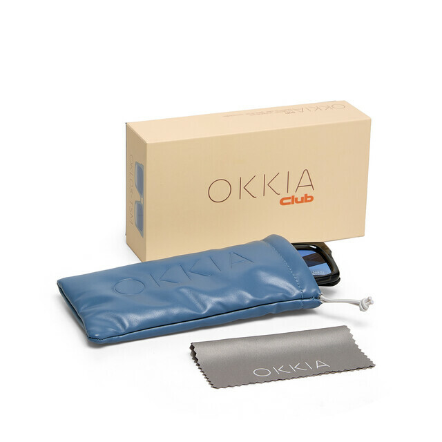 OKKIA Sole VULCANO OKKIA CLUB translucent smoke (lenti blu)