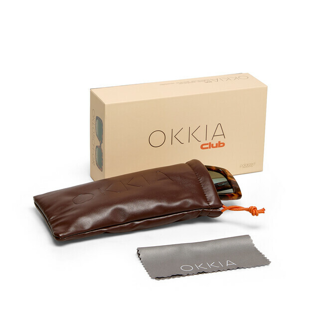 OKKIA Sole ISCHIA OKKIA CLUB classic havana (lenti verdi)