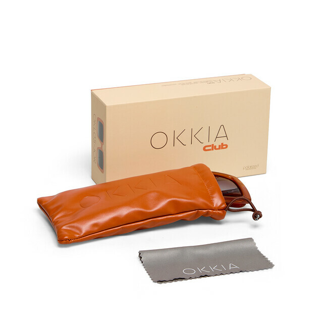 OKKIA Sole ISCHIA OKKIA CLUB jelly orange (lenti nere)