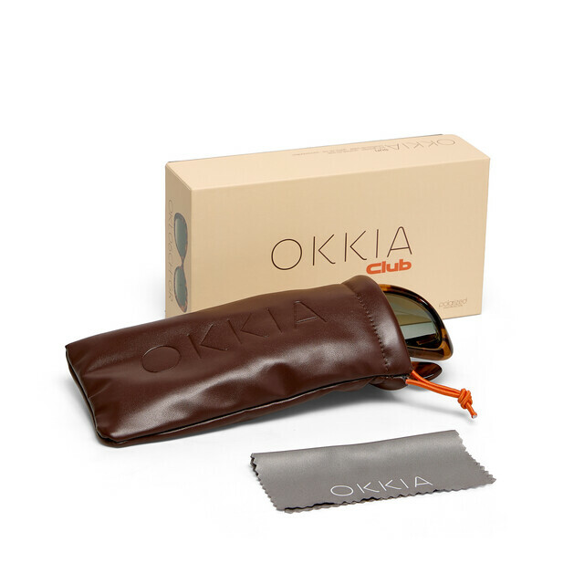 OKKIA Sole PROCIDA OKKIA CLUB classic havana (lenti verdi)