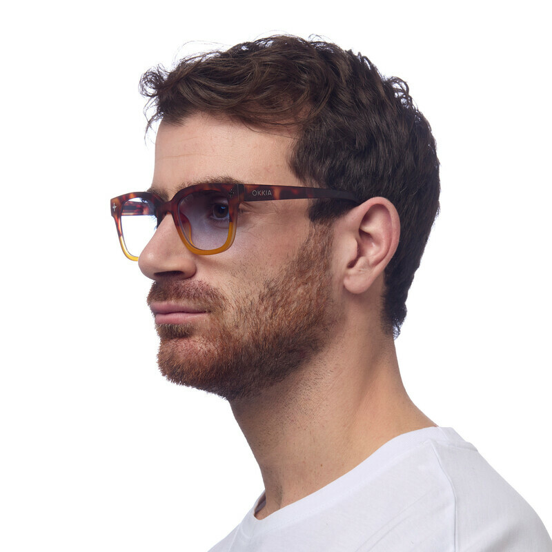 OKKIA Sol Giovanni   Havana Yellow (lentes azul)