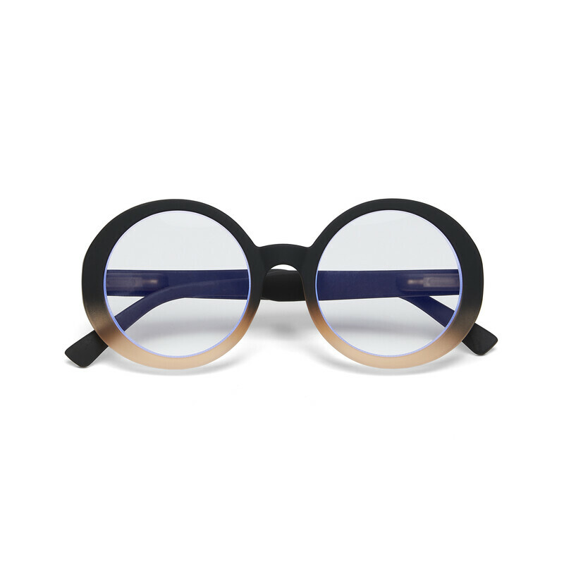 OKKIA Lectura Laura lectura Grande Round Black shaded rose