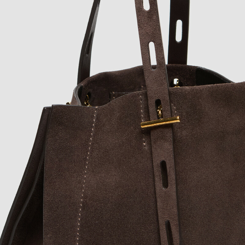 MINOBOSSI Borse PAULINA IN SUEDE   testa di moro