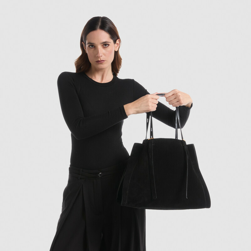 MINOBOSSI Borse PAULA IN SUEDE   nero