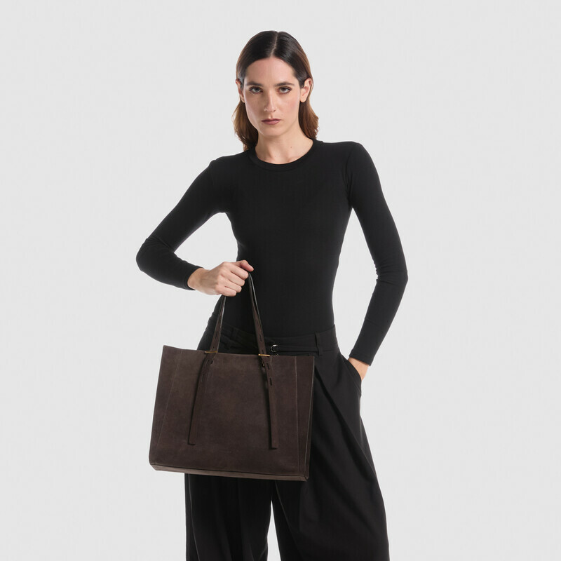 MINOBOSSI Borse PAULA IN SUEDE   testa di moro