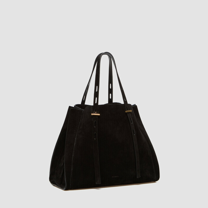 MINOBOSSI Borse PAULETTE IN SUEDE   nero