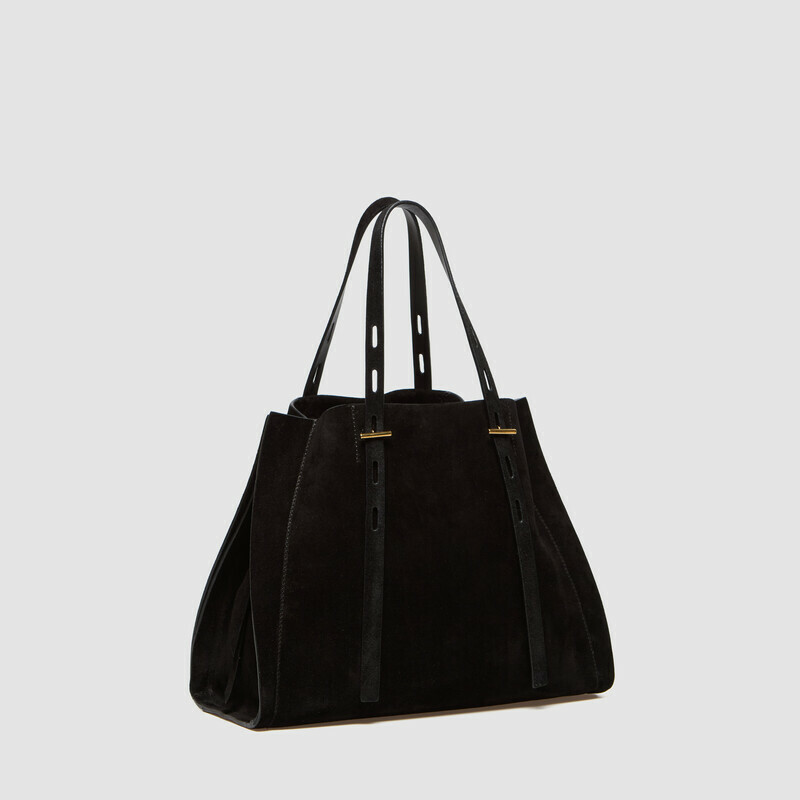 MINOBOSSI Borse PAULETTE IN SUEDE   nero