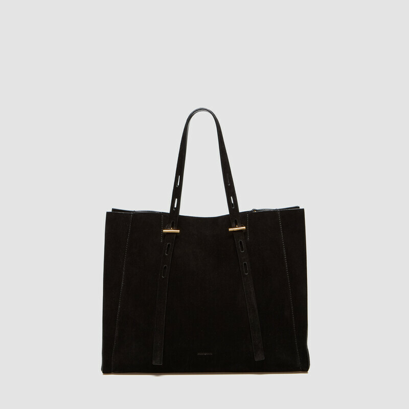 MINOBOSSI Borse PAULETTE IN SUEDE   nero