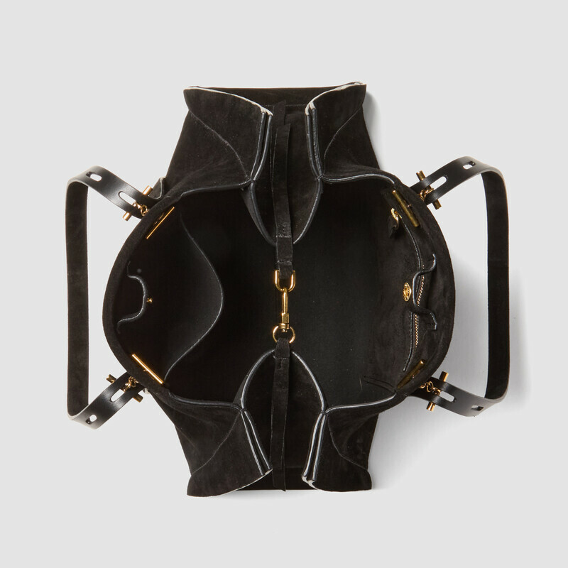 MINOBOSSI Borse PAULETTE IN SUEDE   nero