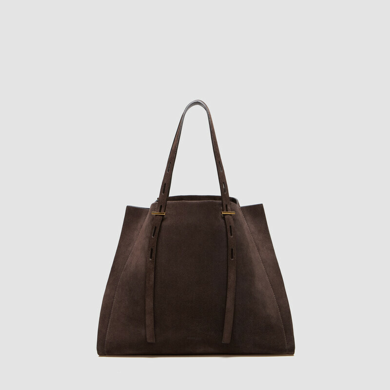 MINOBOSSI Borse PAULETTE IN SUEDE   testa di moro