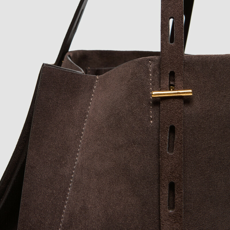 MINOBOSSI Borse PAULETTE IN SUEDE   testa di moro