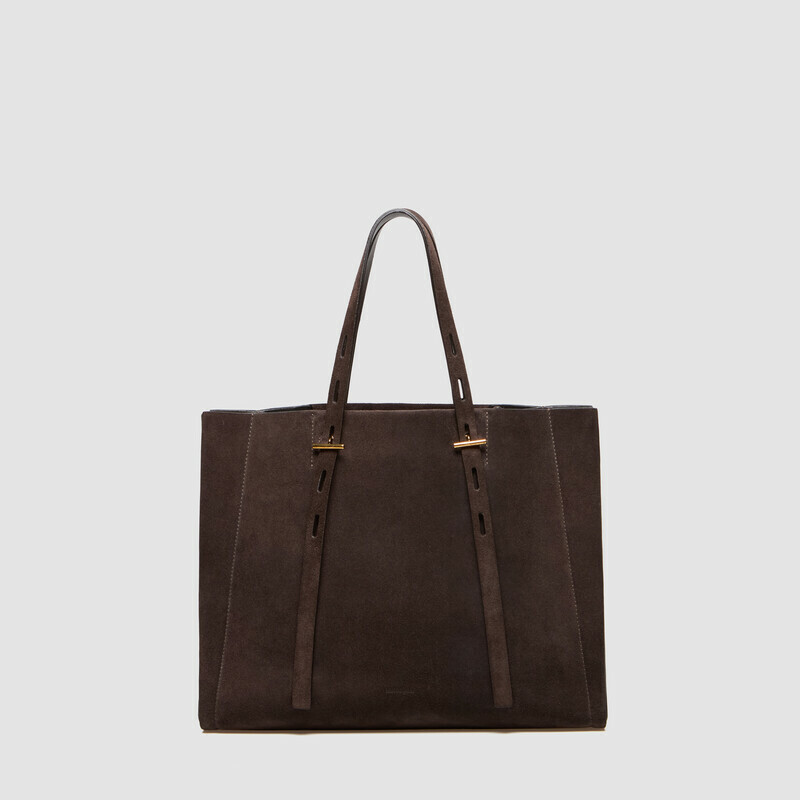 MINOBOSSI Borse PAULETTE IN SUEDE   testa di moro