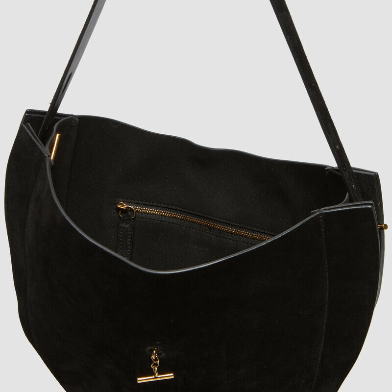 MINOBOSSI Borse Liz in suede   nero