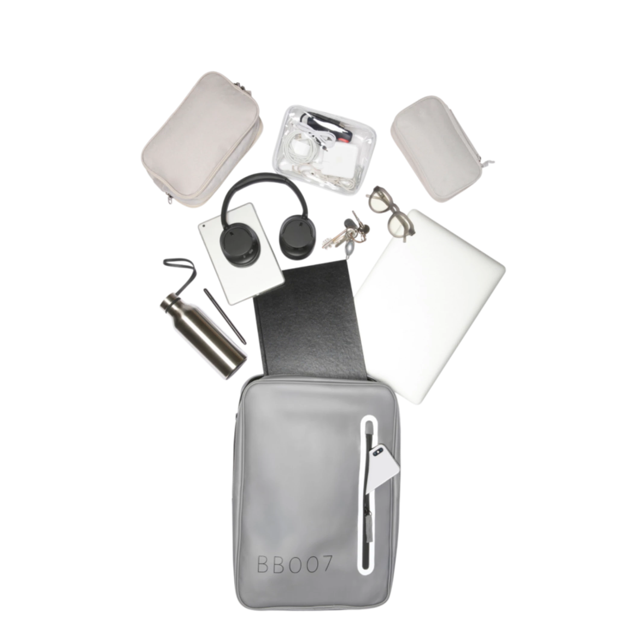 BAYBAG Zaini Zaino Waterproof con cerniera 14 Litri   grigio