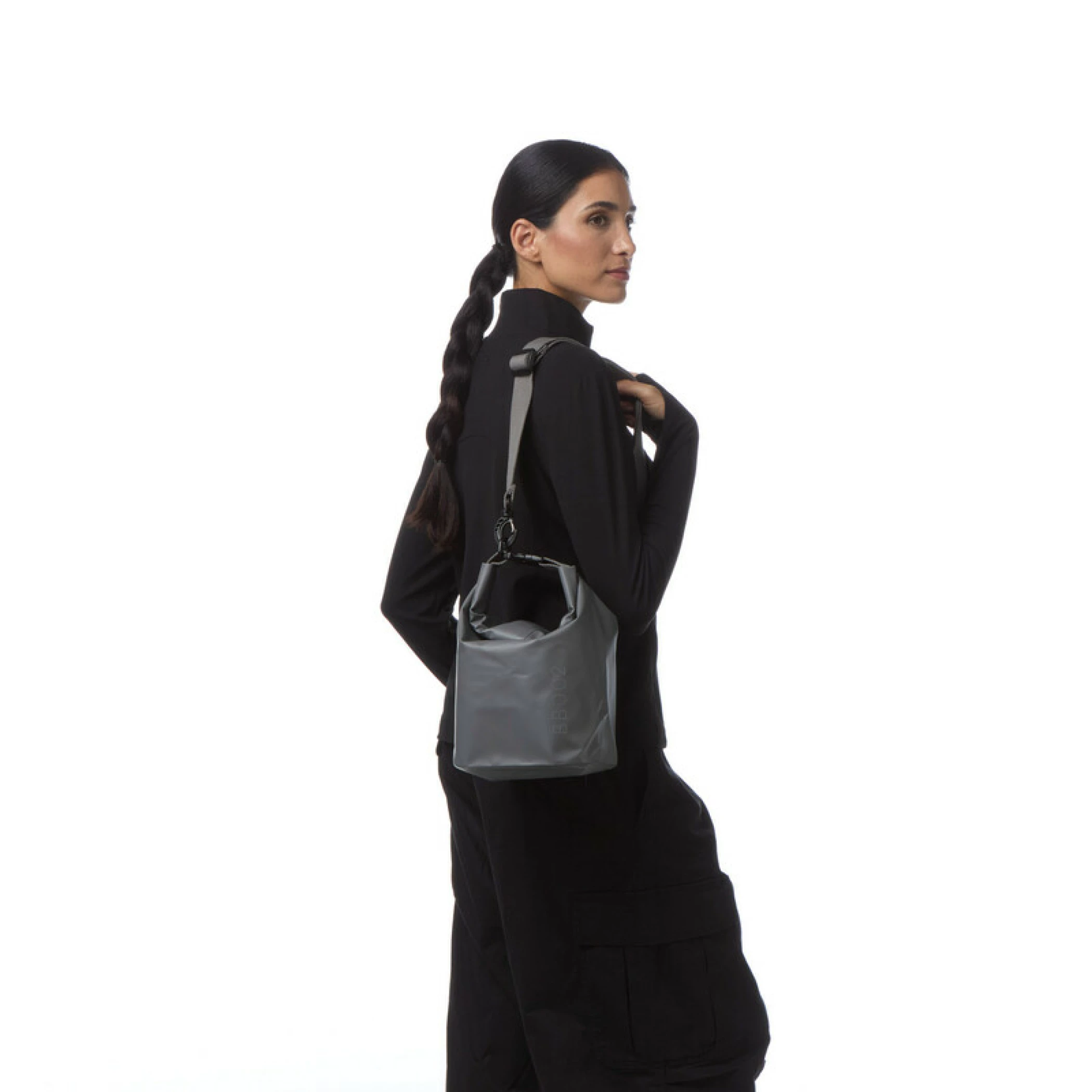 BAYBAG Borse a tracolla Sacca Roll-top Piccola 5L   grigio