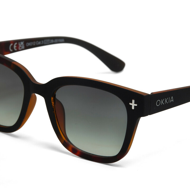 OKKIA Sol Giovanni   Havana Black (lentes verdes)