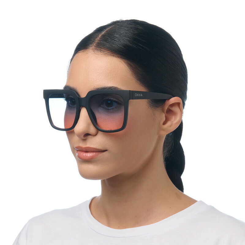 OKKIA Sun Roma   Black (blue/pink lenses)