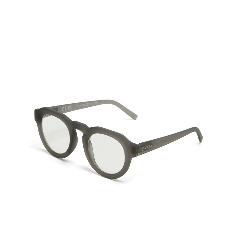 OKKIA Reading Zeno Round Translucent Smoke