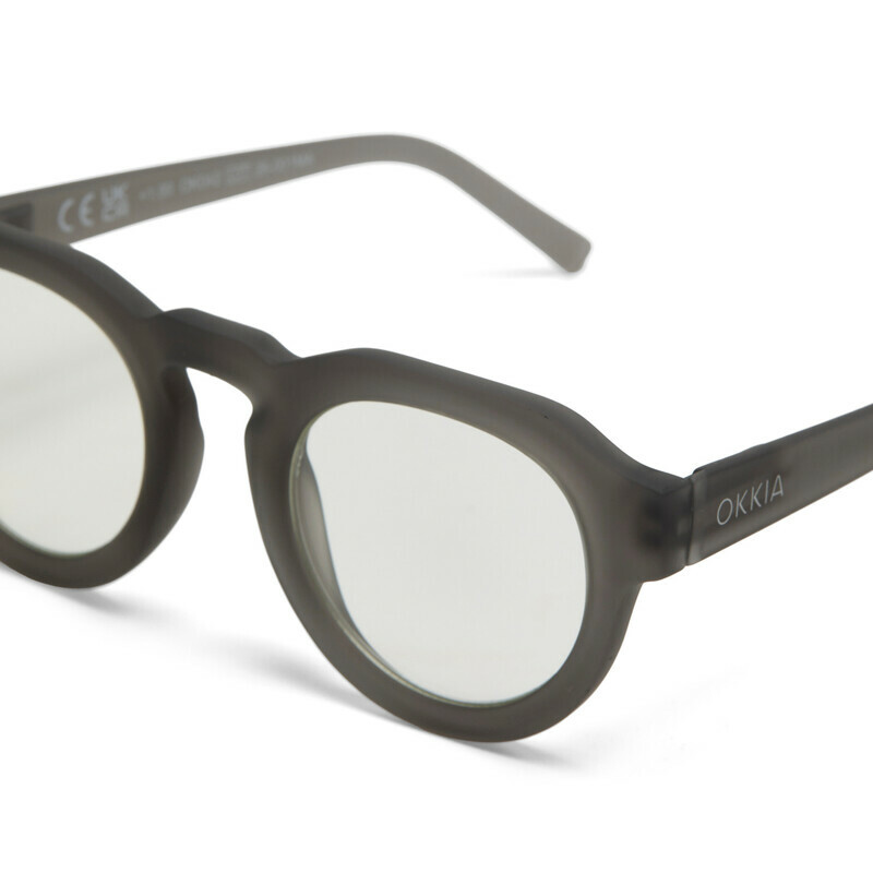 OKKIA Reading Zeno Round Translucent Smoke