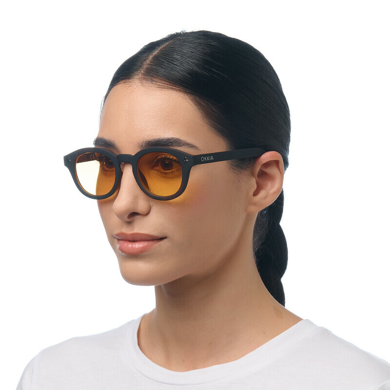 OKKIA Sun Milano   Black (yellow lenses)