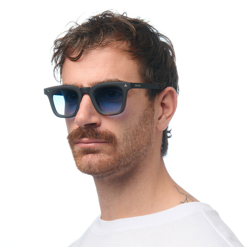 OKKIA Sun Firenze   Havana Black (blue lenses)
