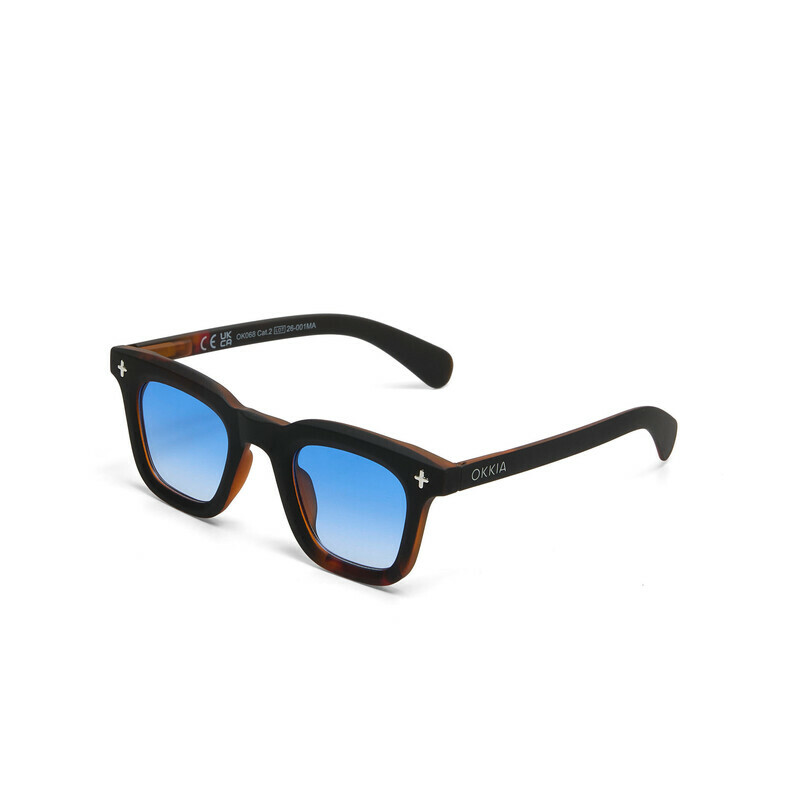 OKKIA Sun Firenze   Havana Black (blue lenses)