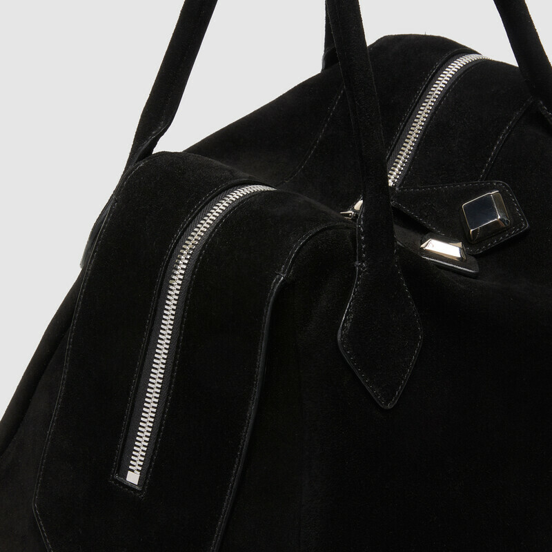 MINOBOSSI Borse ABIGAIL IN SUEDE   nero