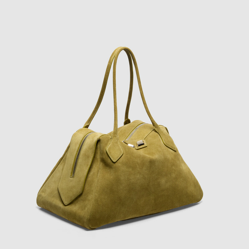 MINOBOSSI Borse ABIGAIL IN SUEDE   verde malva