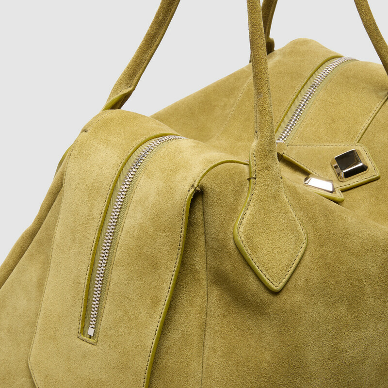 MINOBOSSI Borse ABIGAIL IN SUEDE   verde malva