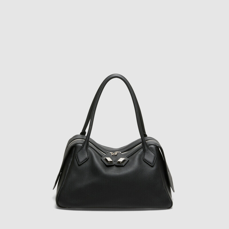 MINOBOSSI Borse ADELE IN VITELLO GRANATO   nero