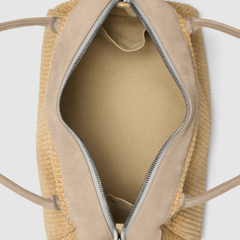 MINOBOSSI Borse ADELE IN RAFIA   latte