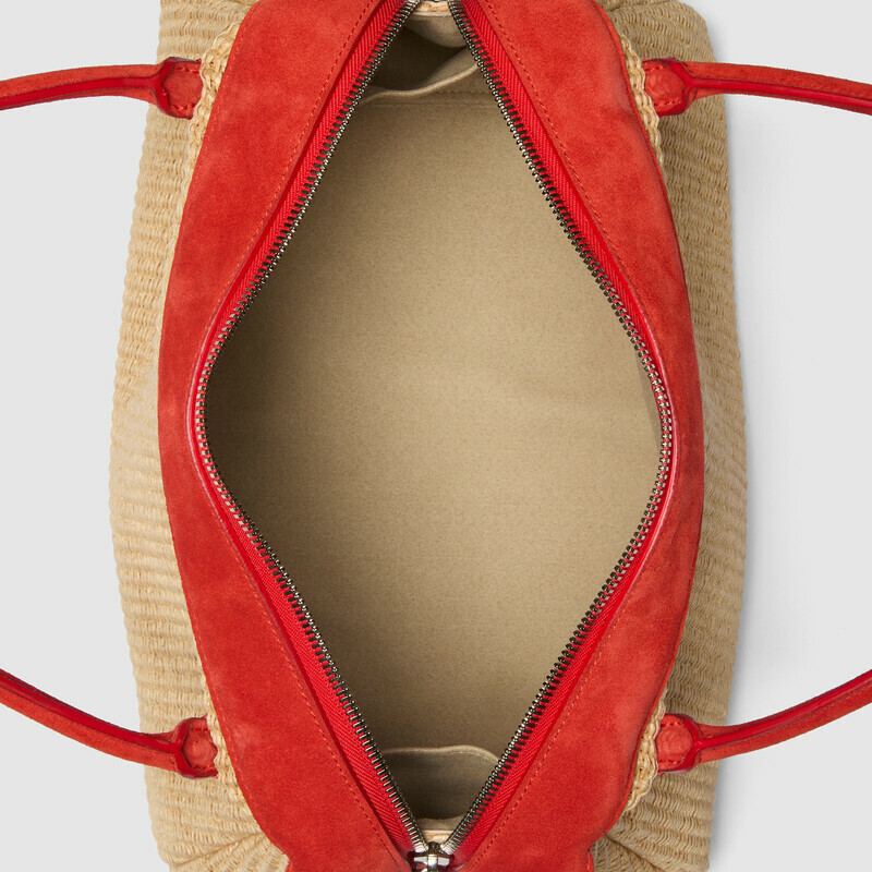 MINOBOSSI Borse ADELE IN RAFIA   rosso