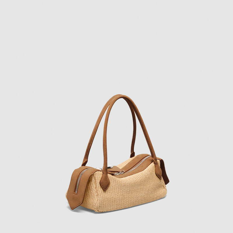 MINOBOSSI Borse ANNA IN RAFIA   rose gold