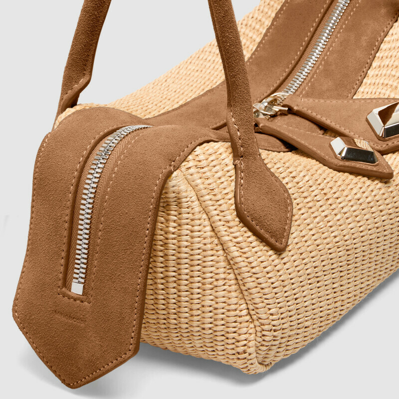 MINOBOSSI Borse ANNA IN RAFIA   rose gold