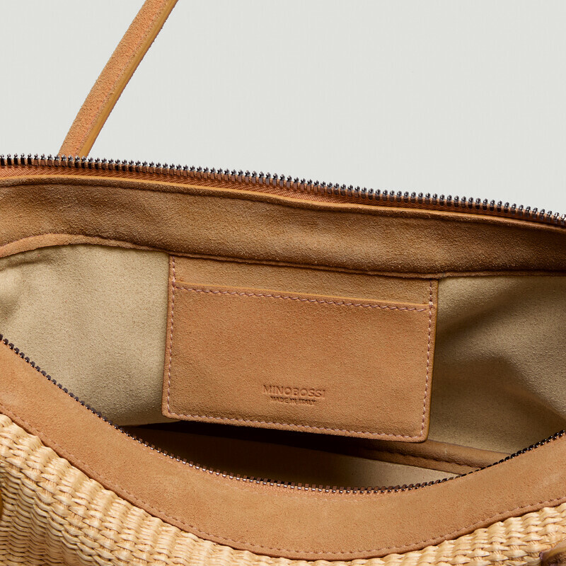 MINOBOSSI Borse ANNA IN RAFIA   rose gold