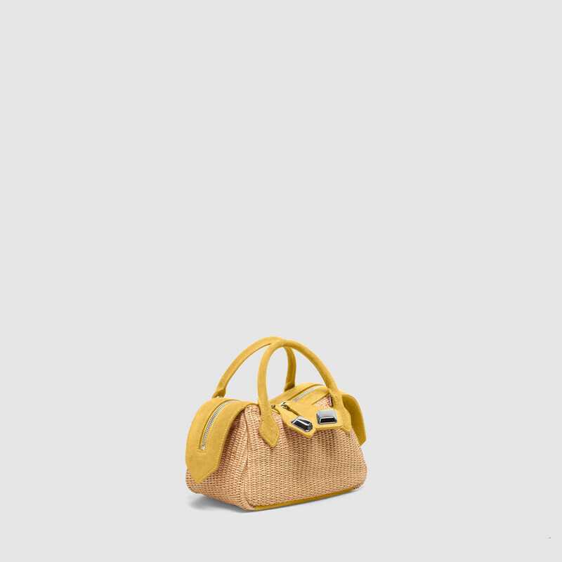 MINOBOSSI Borse ALICE IN RAFIA   banana