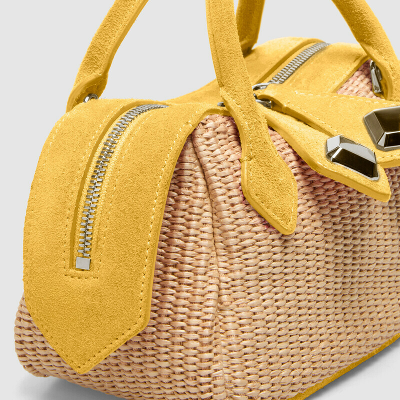 MINOBOSSI Borse ALICE IN RAFIA   banana